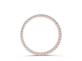 Rose gold Round Cut Diamond Prong Set Eternity Pendant_6