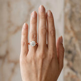 Rose gold Round Cut Diamond Solitaire Engagement Ring with Cathedral Setting and Four-Prong Mount_15