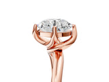 Rose gold Round Cut Diamond Solitaire Engagement Ring with Four-Prong Setting and Classic Band_29