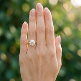 Rose gold Round Cut Diamond Solitaire Engagement Ring with Round Band and Four-Prong Setting_351