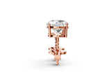 18K Rose Gold 1.05 Carat D VS1 Round Diamond Stud Earrings
