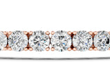 Rose gold Round Cut Diamond Tennis Bracelet with Four-Prong Setting_3