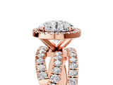 Rose gold Round Cut Halo Split Shank Prong Setting Ring_17