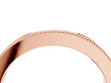 Rose gold Round Cut Pavé Diamond Contour Band with Milgrain Detailing_8