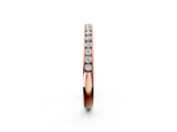 Rose gold Round Diamond Channel Set Comfort Fit Band_6