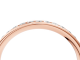 Rose gold Round Diamond Channel Set Comfort Fit Band_8