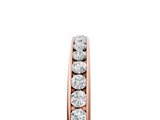 Rose gold Round Diamond Channel Set Comfort Fit Band_9