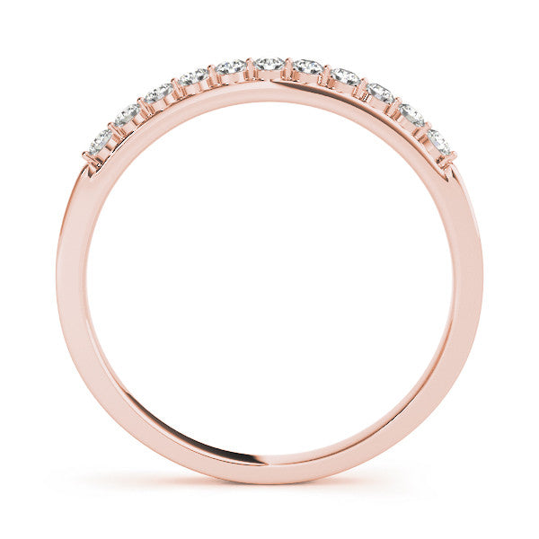 Rose gold Round Diamond Channel Set Eternity Band 1