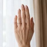Rose gold Round Diamond Channel-Set Eternity Band with Filigree Detailing_21