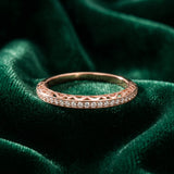 Rose gold Round Diamond Channel-Set Eternity Band with Filigree Detailing_24
