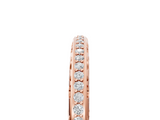 Rose gold Round Diamond Channel Set Eternity Band with Filigree Detailing_9