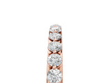 Rose gold Round Diamond Channel Set Eternity Band_9