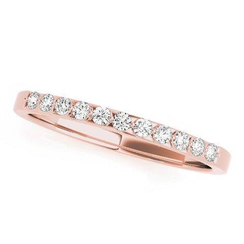 Rose gold Round Diamond Channel Set Eternity Band