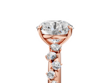 Rose gold Round Diamond Cluster Prong-Set Solitaire Ring_47