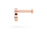 Rose gold Round Diamond Duo Flatback Earring_1