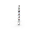 Rose gold Round Diamond Eternity Band with Pavé Setting and Shared Prong_23