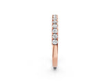 Rose gold Round Diamond Eternity Band with Prong Setting_13