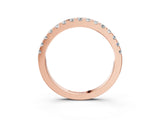 Rose gold Round Diamond Eternity Band with Prong Setting_14