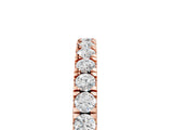 Rose gold Round Diamond Eternity Band with Prong Setting_16