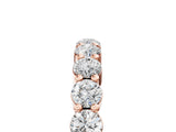 10K Rose Gold Round Diamond Eternity Band with U-Prong Setting