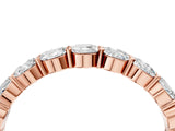 Rose gold Round Diamond Eternity Band with U-Prong Setting_24