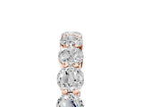 Rose gold Round Diamond Eternity Band with U-Prong Setting_25