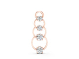 Rose gold Round Diamond Four-Prong Circle Pendant_6