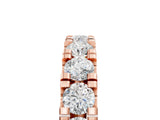 Rose gold Round Diamond Full Eternity Band with U-Prong Setting_5