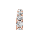 Rose gold Round Diamond Half Eternity Band with Prong Setting_43
