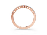 Rose gold Round Diamond Half-Eternity Band with Shared Prong Setting_10