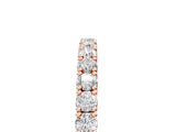 Rose gold Round Diamond Half-Eternity Band with Shared Prong Setting_12