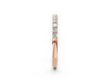 Rose gold Round Diamond Half-Eternity Band with Shared Prong Setting_9