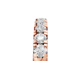 Rose gold Round Diamond Half-Eternity Prong Set Band_7