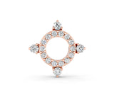 Rose gold Round Diamond Halo Pendant with Four-Prong Setting_6