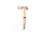 Rose gold Round Diamond Milgrain Eternity Band with Channel Setting_14