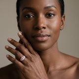 Rose gold Round Diamond Multi-Row Crossover Band_22