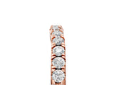 Rose gold Round Diamond Pavé Curved Eternity Band with Shared Prong Setting_9