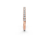 Rose gold Round Diamond Pavé Eternity Band with Micro Prong Setting_6