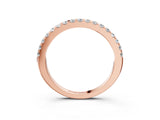 Rose gold Round Diamond Pavé Eternity Band with Micro Prong Setting_7