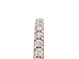 Rose gold Round Diamond Pavé Eternity Band with Micro Prong Setting_9