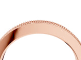 Rose gold Round Diamond Pavé Eternity Band with Milgrain Edge_8