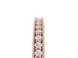 Rose gold Round Diamond Pavé Eternity Band with Milgrain Edge_9