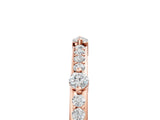 Rose gold Round Diamond Pavé Eternity Band with Prong Setting_13