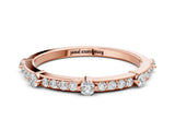 Rose gold Round Diamond Pavé Eternity Band with Prong Setting_8
