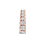 Rose gold Round Diamond Pavé Eternity Band with U-Prong Setting_9