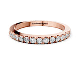 Rose gold Round Diamond Pavé Eternity Band_4