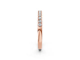 Rose gold Round Diamond Pavé Eternity Band_6