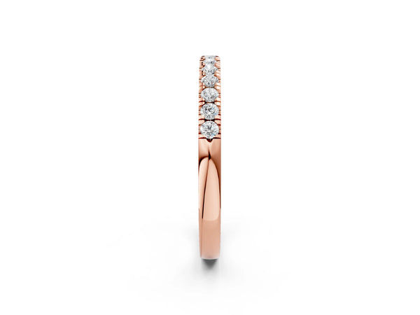 Rose gold Round Diamond Pavé Eternity Band