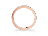Rose gold Round Diamond Pavé Eternity Band_7