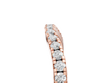 Rose gold Round Diamond Pavé Half Eternity Band with Shared Prong Setting_121